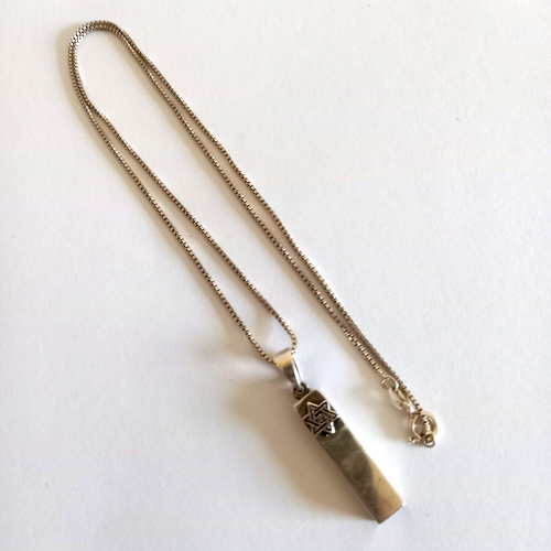 Vintage Jewish Necklace Silver Sterling Pendant Star 925 David Italy Jewelry Old - Picture 15 of 24