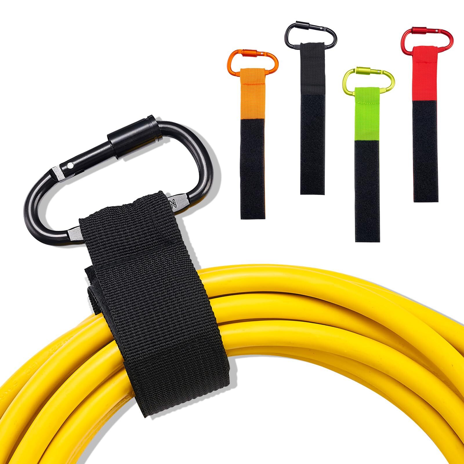 16inch Heavy Duty Extension Cord Holder Organization, 4Color Set(Red+Black+Gr...