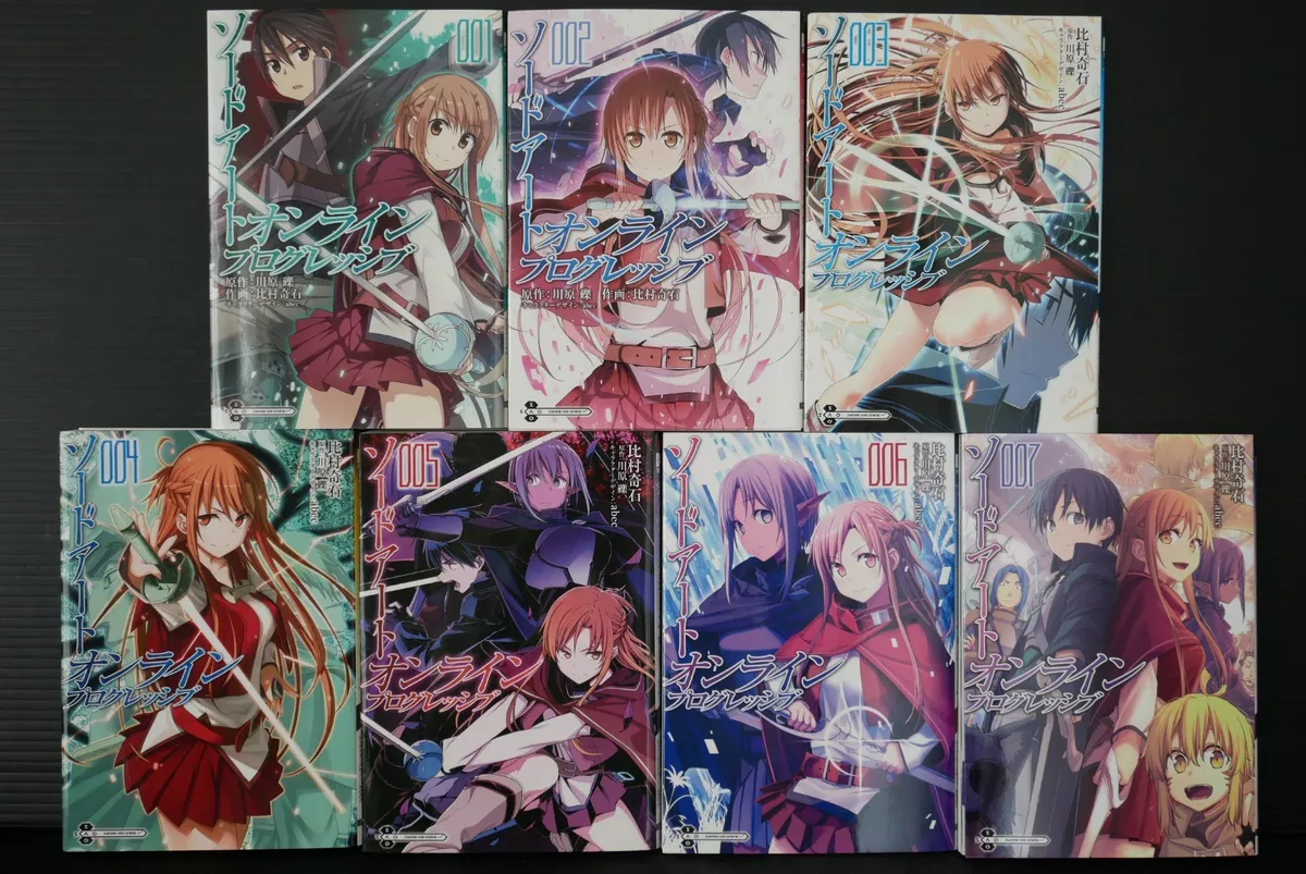 Sword Art Online Progressive Vol.1-7 Set Japanese Manga