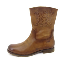 Bugatti Stiefeletten Stiefel Boots Schuhe Damenstiefel Leder Braun Gr. 40