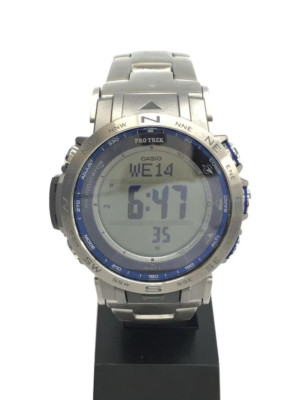 CASIO PRO TREK PRW-31YT-7JF Solar Atomic Radio Titanium Band Digital Mens Japan