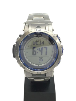 美品 CASIO PROTREK プロトレック prw-31 yt-7jf CASIO PRO TREK PRW-31YT-7JF Solar Atomic Radio Titanium Band