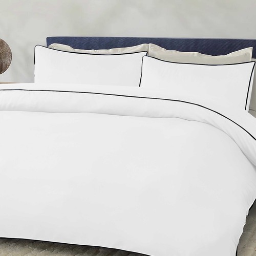 Duvet Cover Hotel Quality 3pc Luxury Bedding Set Single Double Super King Size - Picture 41 of 43