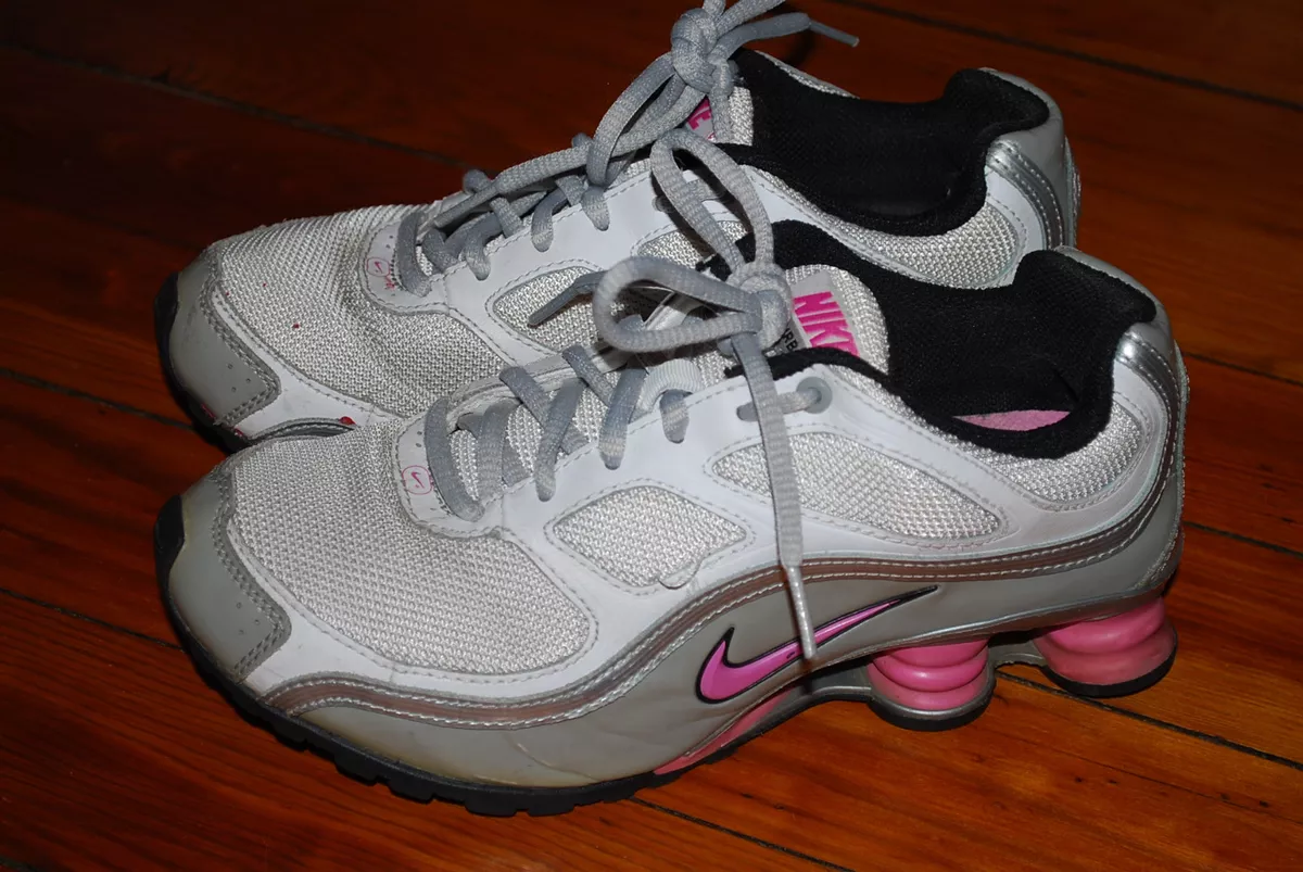 Women s Nike Shox Turbo 9 Pink Gray Running Sneaker 5.5
