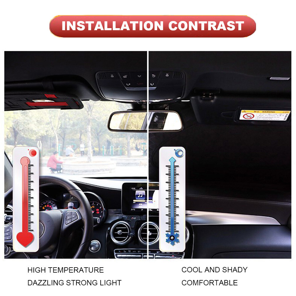 For JEEP Car Sun Shade Windshield UV Shield Front Window Heat Shield