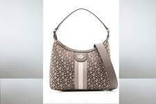 DKNY All Over Monogram Print Shoulder Bag