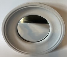 Decorative Mirror Porthole Style Gray 6.5 Across 1.5 Front To Back