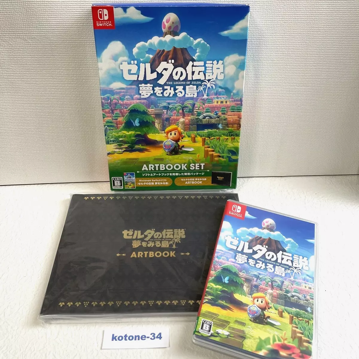 The Legend of Zelda Link's Awakening Dreamer Nintendo Switch Art Book SET  Japan