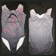 HIGO Apparel Gymnastics Breast Cancer Awareness Leotard Adult Large