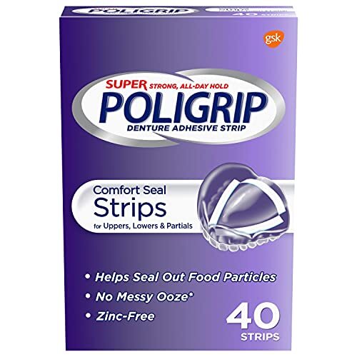 Super PoliGrip Comfort Seal Adhesive Strips 40 Count for Strong Hold - Image 7