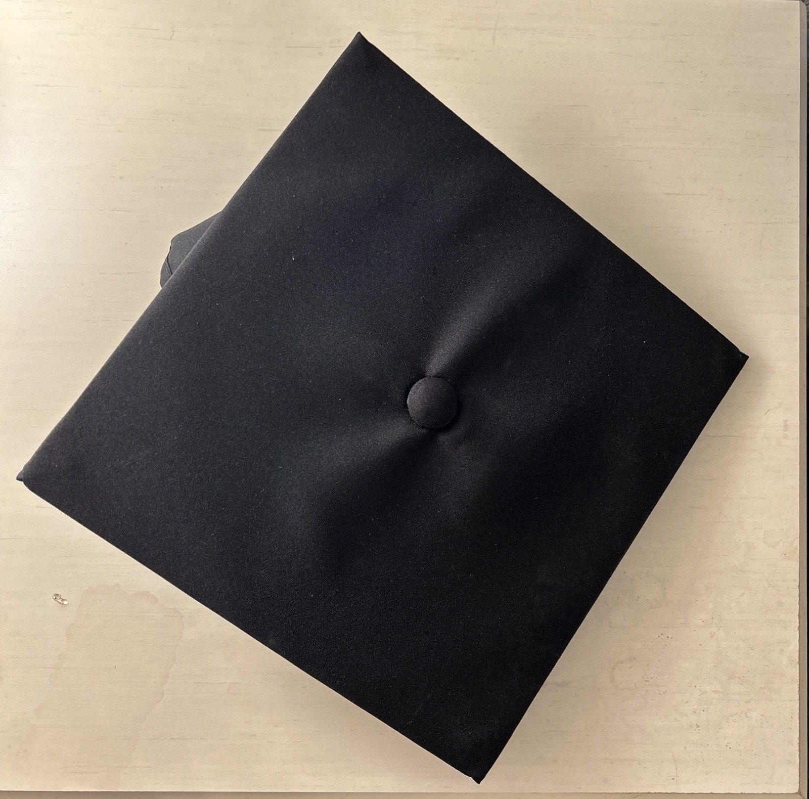 Herfjones Black Graduation Cap for Men and Women - Adjustable Sizes Small to X-Large