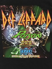 Def Leppard Poison Tesla 2017 tour T- shirt T...