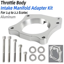For 2.4 to 2.2 Ecotec Throttle Body Intake Manifold Spacers Adapter Kit w/ Oring