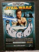 TICKET GRATTAGE SAGA STAR WARS, OBI WAN KENOBI, CINEMA, VF collection TTB E