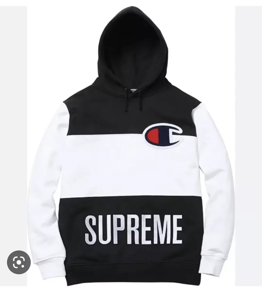 Supreme x Champion SS14 Black/White Hoodie pre-owned