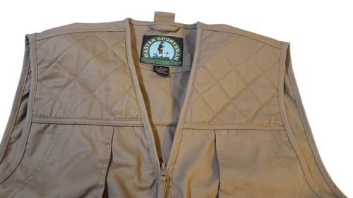 Master Sportsman Khaki Fishing Hunting Outdoors Rugged Gear Vest Fathers Day XL - Picture 12 of 21