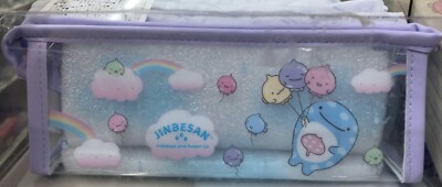 San-X Jinbesan (Whale Shark) Pen Pouch  (Jinbesan & Fusenuo ) Clear Case New