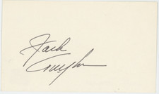 Jack Twyman Basketball HOF Autographed Signed Index Card AMCo COA 29107