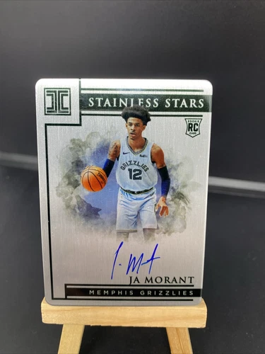 2019-20 Panini Impeccable Stainless Stars /99 Ja Morant Rookie Auto RC🔥