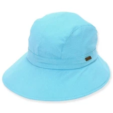Sun 'N' Sand Women's Cotton Hat With Drawstring Sizer | Brim 3.5
