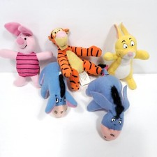 Disney McDonald's Poseable Winnie The Pooh Lot of 5 Plush Stuffed Animals 4 in
