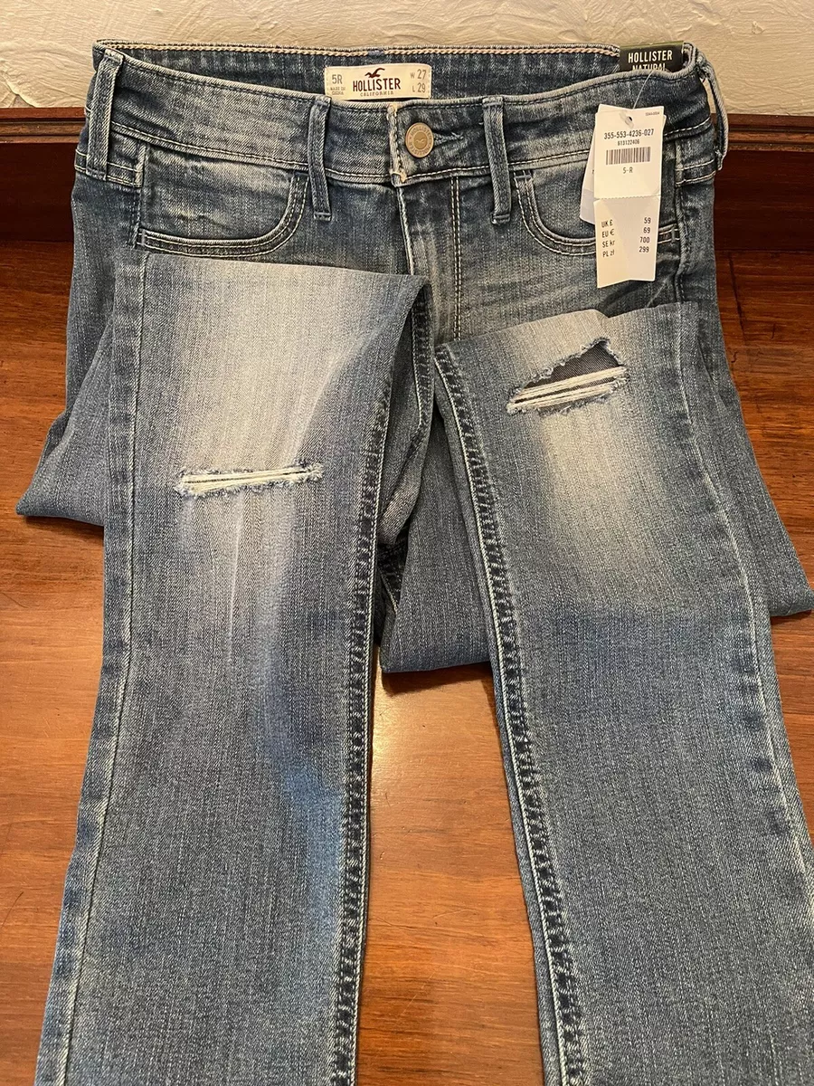 ⭐️ HOLLISTER Womens 5R Natural Waist W27 L28 Sz 10 Ripped