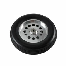 1 Pair 5inch Solid Rubber Wheels Tires with Aluminum Hub For RC Airplane H31mm