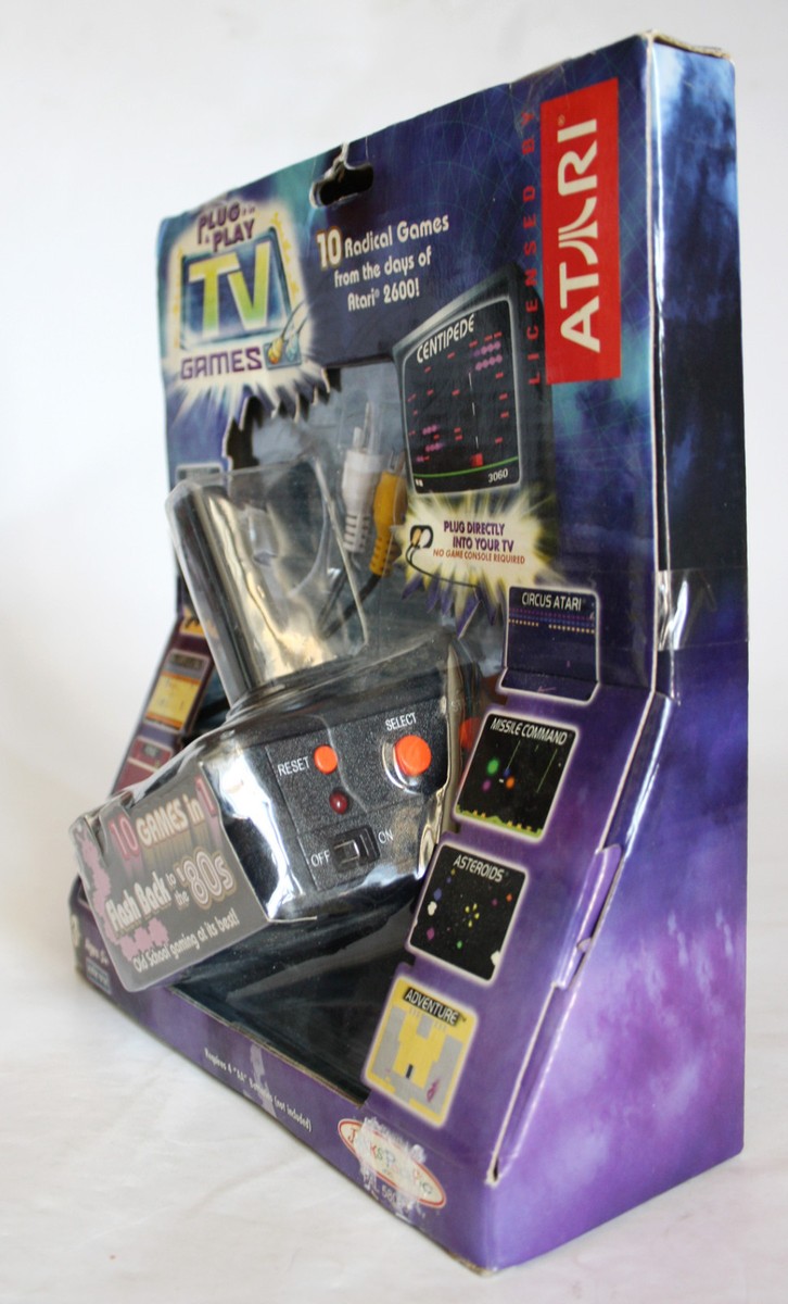 ATARI 2004 FLASH BACK 10 GAMES IN 1 PLUG N PLAY VIDEO TV