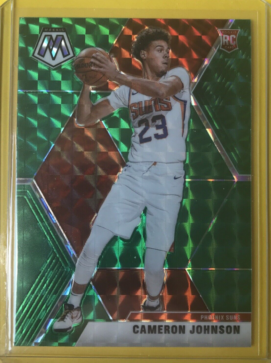 Cameron Johnson 2019-20 Panini Mosaic Green Prizm Rookie Card #203