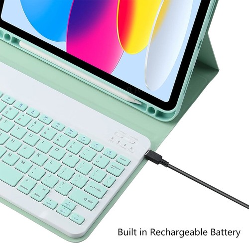 Keyboard Case Mouse For iPad 5/6/7/8/9/10/11th Gen Air 11 M3 2025 6/5/4th Pro 11 - Picture 42 of 64