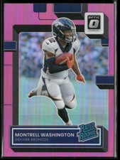 2022 Donruss Optic #295 Montrell Washington Pink Denver Broncos