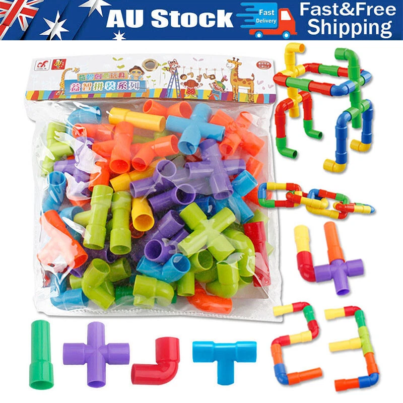 Plastic pipe building toys cheap