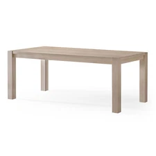 Maven Lane Cleo Wooden Dining Table in Refined White Finish (Open Box)