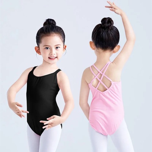 Children Summer Sleeveless Gymnastics Ballet Dance Leotards Girls Dancewear