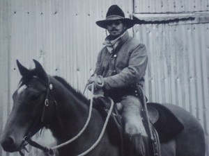 Jay Dusard Cowboy Portrait Poster Skeeter Clark, Buckaroo ZX Ranch OR 1981 USA