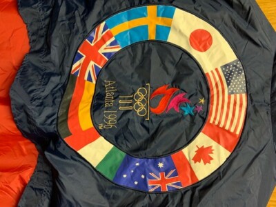 SPEEDO 1996 Atlanta Olympics vintage men's packable jacket