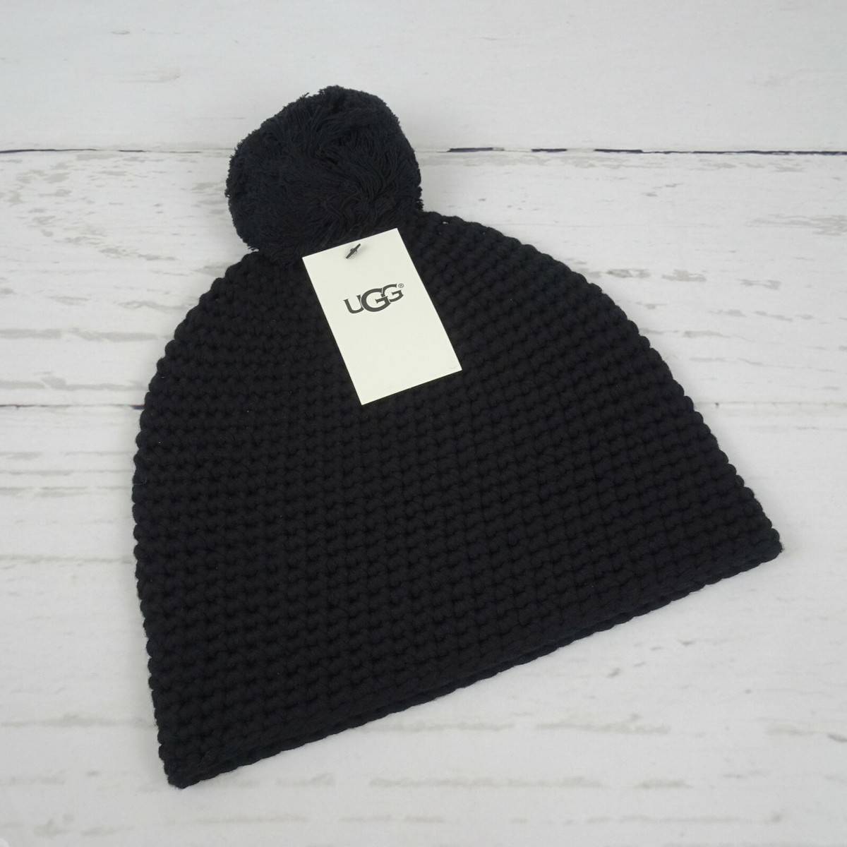 New UGG Pom Pom Knit Beanie Women display picture 1