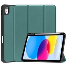 CoreParts W128178611 TABX-IP10-COVER25 Tri-fold Caster TPU Cover - Dark Gre E 