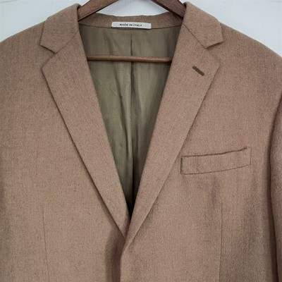 Joseph Abboud Camel Hair Blazer Mens 46L Made in Italy