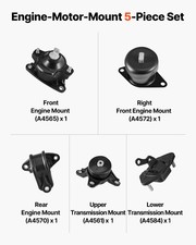 Engine Motor Mount and Transmission Mount Kit Replacement, Set of 5, Compatible