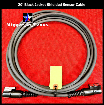 New Hunter Alignment System Sensor Cable 20  Black, Fully Shielded USA MADE