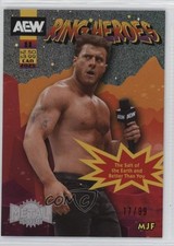 2025 Skybox Metal Universe AEW All Elite Wrestling Ring Heroes Gold /99 MJF 0sp7