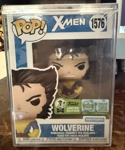 Funko Pop! Wolverine (Classic Unmasked) #1576 w/ Protector LE 5000 ECCC In Hand