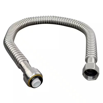 Everbilt 3/4 PTC x 3/4 FIP x 24 Corrugate Stainless Steel Water Heater Connector