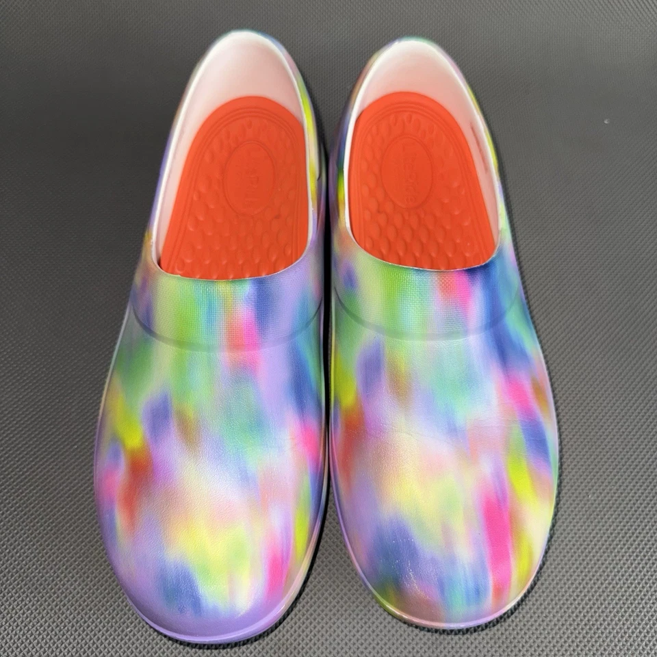 Crocs Work Neria Pro II Graphic Paint Brushed Blur Tie Dye Clogs Women’s Size 9 - Image 2 of 4
