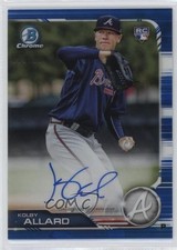 2019 Bowman Chrome Rookie Blue Refractor /150 Kolby Allard #CRA-KA Auto 13c1