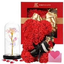 Valentines Day Gifts for Her Rose Bear for Wife Mothers Day Rose Bear Gifts Red