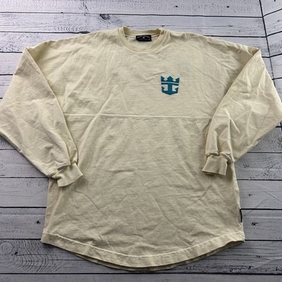 Spirit Jersey Coco Cay Royal Caribbean Long Sleeve Shirt Men's XS Yellow
