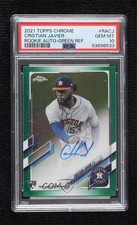 2021 Chrome Rookie Green Refractor 47/99 Cristian Javier PSA 10 GEM MT Auto b4d
