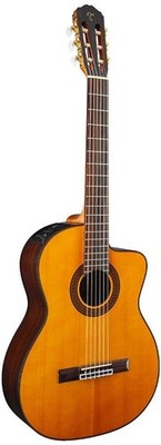 Takamine GC5CE-NAT Acoustic Electric Classical Cutaway Guitar, Natural